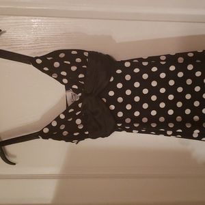 Black & White thin strp Dress